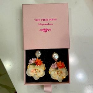 The Pink Reef hand cut orchid earrings. Beautiful … retail $125. Worn once.